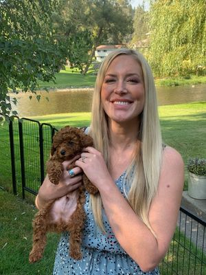 Picture with puppy