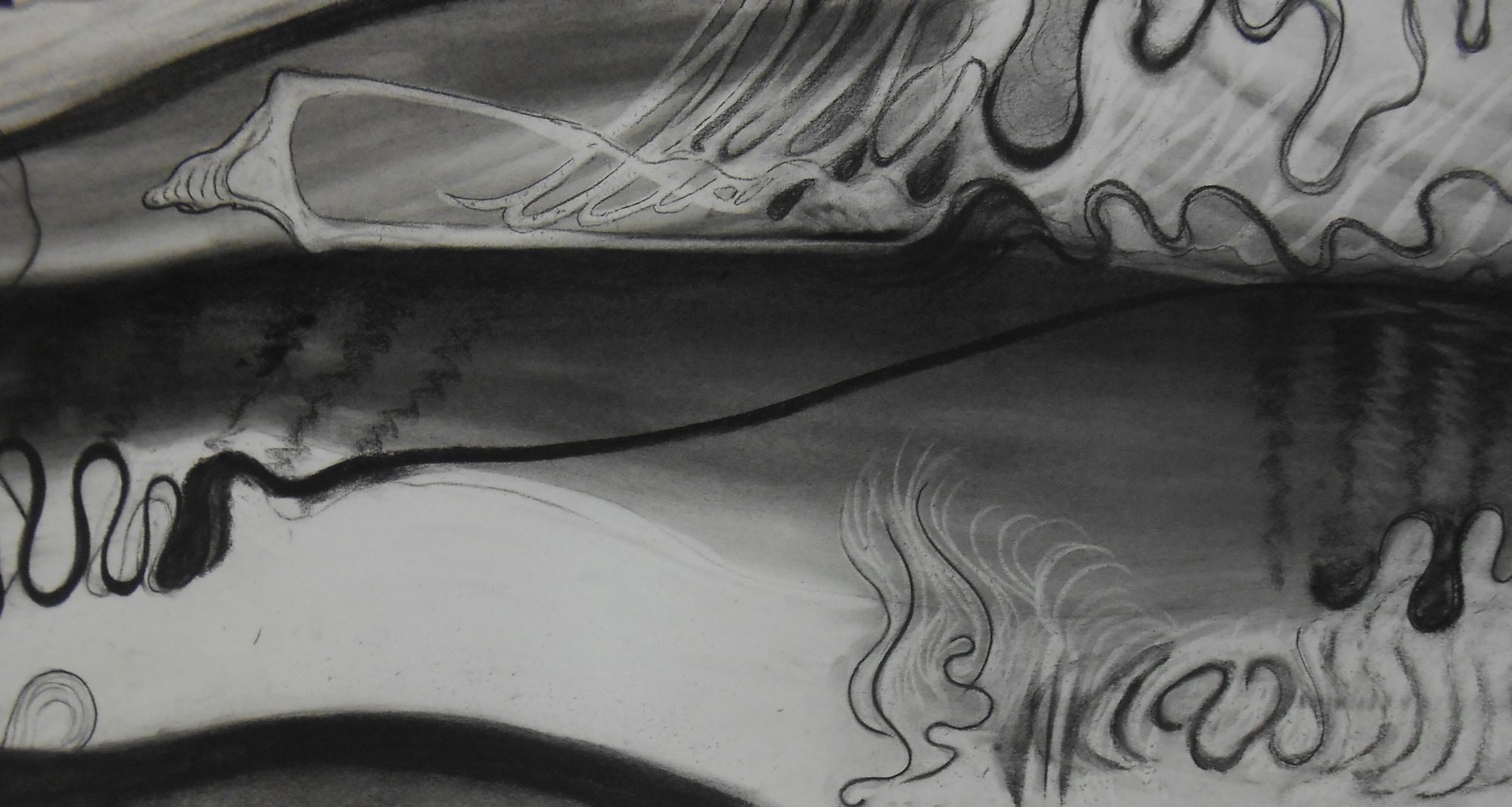 River-Drawing-With-Shell-Shape-2